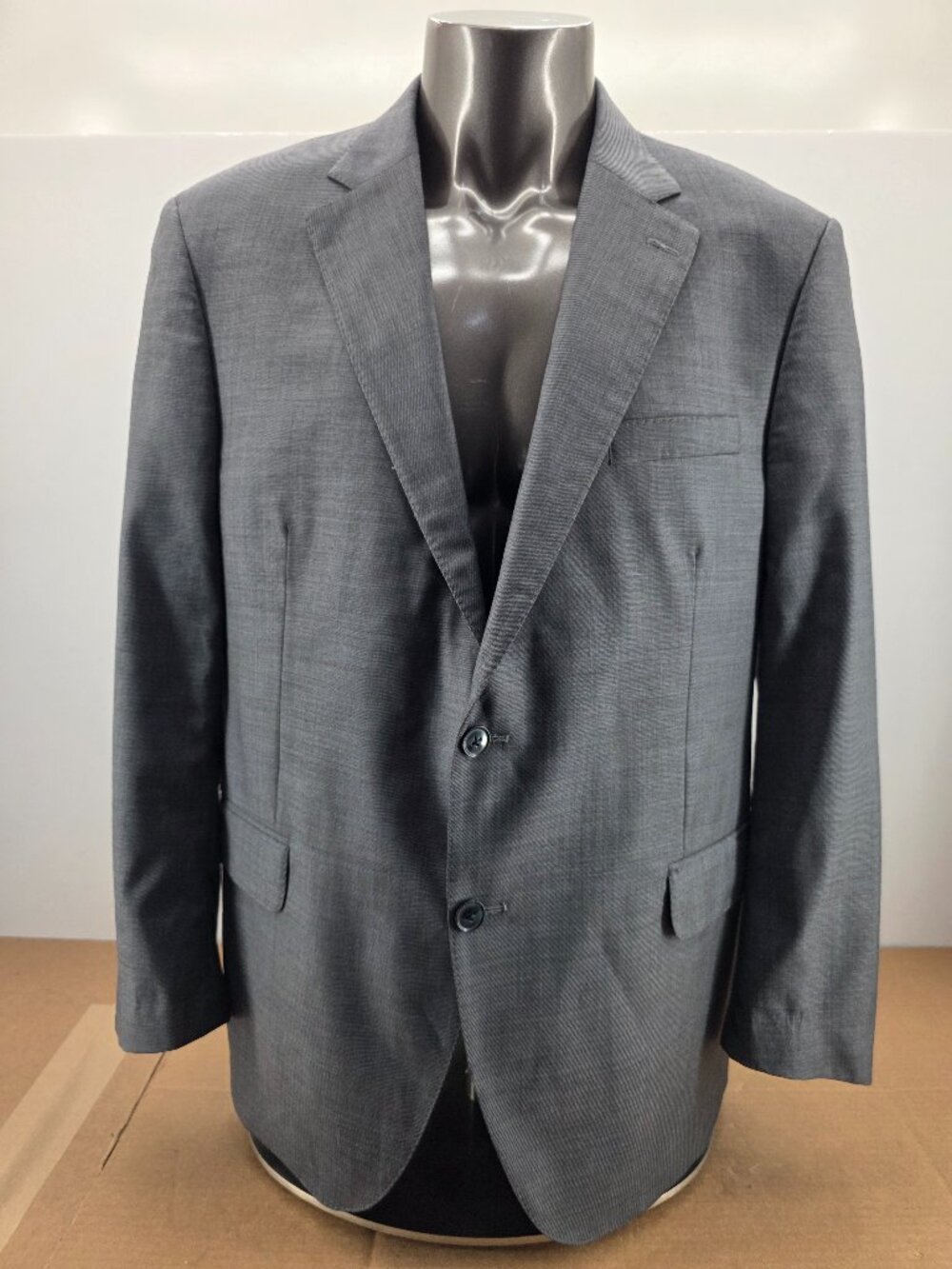 Peter Millar Men's 46R Gray Wool Sport Coat Blazer Jacket Classic Fit